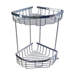 TITAN Полка угловая овальная двойная 22 см 77251- фото