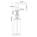 Дозатор для жидкого мыла WasserKraft K-1499 матовый- фото2