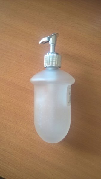 Дозатор - вкладыш для жидкого мыла с хромированной головной частью