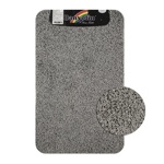 Коврик в ванную ШАГГИ ЭКО одинарный, серый 50х 80 см, ворс 20 мм- фото2