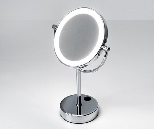 Зеркало косметическое WasserKRAFT K-1005 с подсветкой - фото