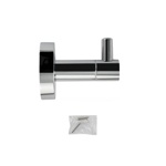 Крючок одинарный GFmark на круглом основании, цвет ХРОМ 79113- фото3