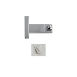 Крючок одинарный GFmark на квадратном основании, цвет ХРОМ 84114- фото3