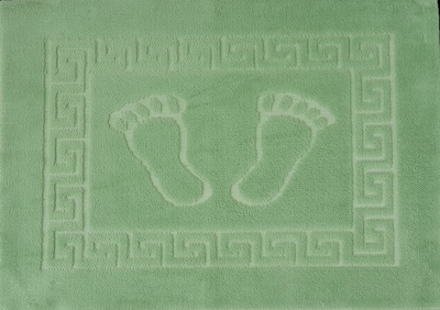 Коврик для ног 70*50 см FOOT L.green светло-зеленый - фото