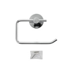 Держатель туалетной бумаги на круглом основании, цвет ХРОМ GFmark 79002- фото3