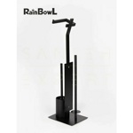 Стойка напольная черная с держателем запасного рулона Rainbowl 0048-3BP- фото3