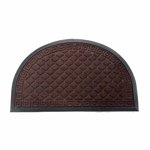 Коврик придверный Joy Home 50х80 см, 8920H Афины полукруг коричневый- фото