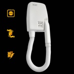 Фен настенный для волос с гибким шлангом Puff-850B (сушилка для рук)- фото2