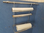 Полка для бумажного полотенца и фольги на релинг CWJ-207 H- фото2