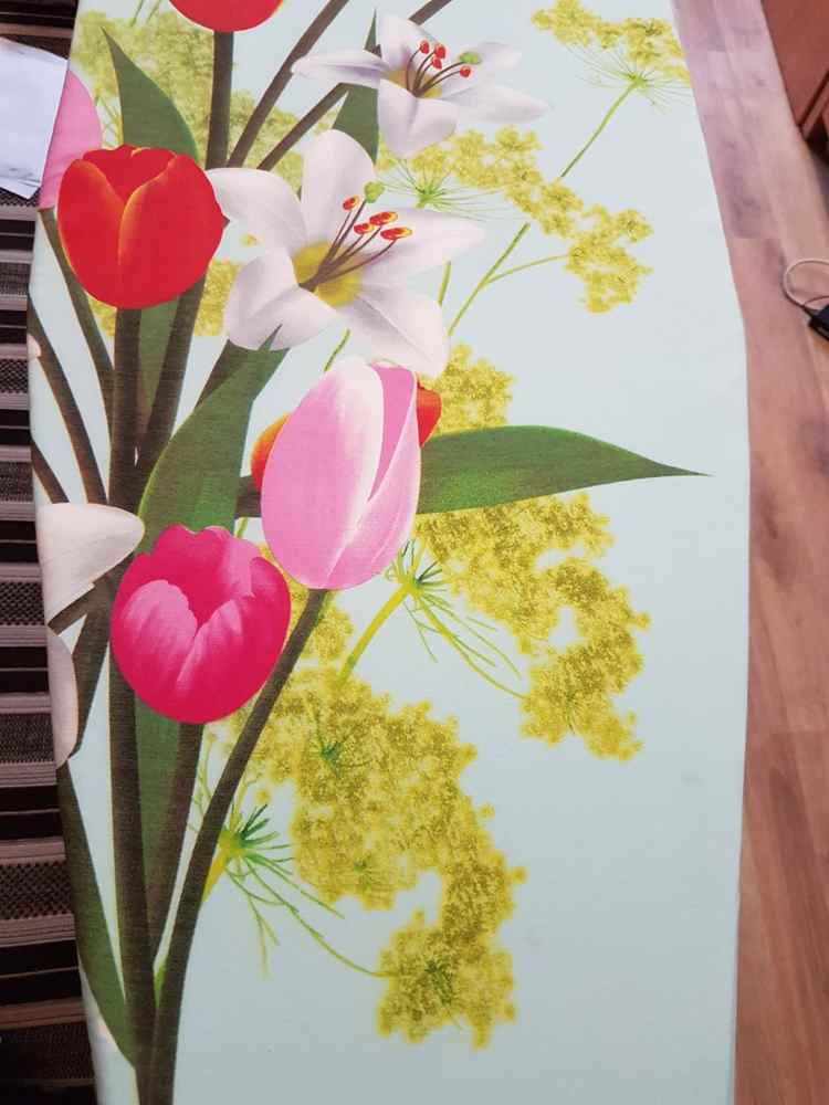 Доска гладильная SARAYLI VISTA LUX тюльпаны - фото2