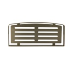 Полка литая прямоугольная одинарная, цвет матовое золото BRIMIX 5655-MG- фото5