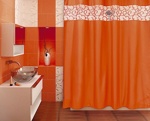 Штора  NUMKESH (200х200) оранжево-красная T527-8- фото