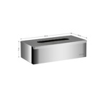 Диспенсер для салфеток и бумажных полотенец, универсальный из нержавеющей стали, ХРОМ Brimix 9999- фото2