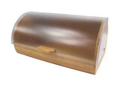 Хлебница на стол Feniks из бамбука с пластиковой крышкой CHD-12