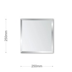 Зеркало 250*250 мм с фацетом прямоугольник Алмаз-Люкс ДЗ-05 4шт	- фото2
