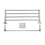 Полка для полотенец с опорой большая нержавейка GFmark 87142- фото3