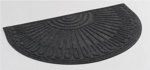 Коврик придверный полукруглый Contours HALFMOON 60*90 темно-серый- фото4