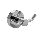 Крючок двойной GFmark на круглом основании, цвет ХРОМ 79114- фото