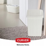 Контейнер для мусора с крышкой Curver Click It 15л, белый - фото2