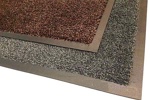 Коврик придверный профессиональный на резиновой основе серый 150х240 см  - фото