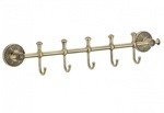 Планка с крючками Savol S-005875C (5 крючков) бронза - фото