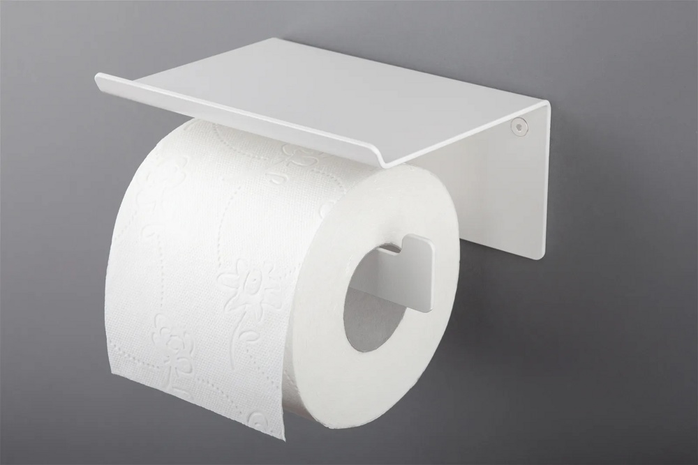 Держатель для туалетной бумаги с полочкой Deante Mokko Bianco ADM A221 (белый) - фото3