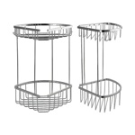 Полочка угловая двойная овальная 22 см САНАКС (75251)- фото4