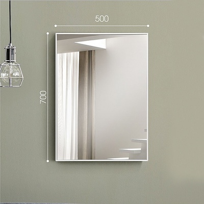 Зеркало в белом профиле 17 мм Алмаз-Люкс M-397 700x500 - фото2