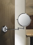 Зеркало косметическое LEDEME L6106 d15 см  к стене- фото2