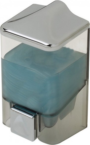 Дозатор  для жидкого мыла1000 мл прозрачный с хромированной крышкой