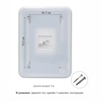 Зеркало с фоново-фронтальной подсветкой, с сенсорной кнопкой и подогревом Palmer 9060sh-6 90х60 см- фото6