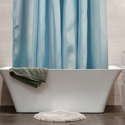 Штора для ванной Cascada REGINA 200х240 голубая - фото