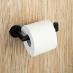 Держатель туалетной бумаги без крышки черный матовый Rainbowl 2241-1BP- фото3