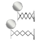 Зеркало косметическое настенное хромированное гармошка САНАКС 75269- фото5