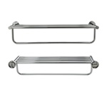 Полка для полотенца, с опорой большая на круглом основании, цвет хром GFmark, 79142										- фото4