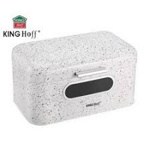 Хлебница настольная KINGHoff металлическая белый мрамор KH-1079- фото
