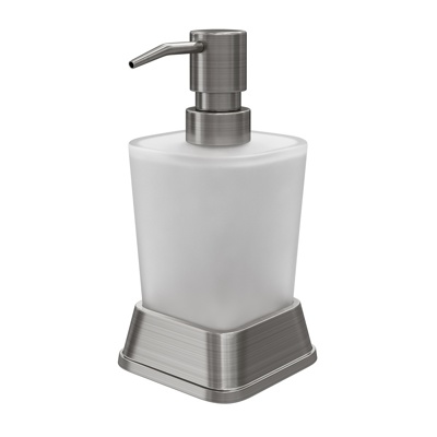 Дозатор для жидкого мыла WasserKraft K-5499NICKEL Amper                                                                                      - фото