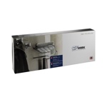 Полка для полотенца на круглом основании оружейная сталь GFmark 78142 - фото4