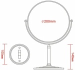 Зеркало косметическое настольное Frap F6208- фото5