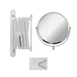 Зеркало косметическое настенное хромированное гармошка САНАКС 75269- фото4