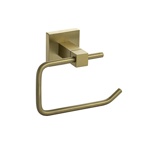 Держатель туалетной бумаги с квадратным основанием золото матовое GFmark, 93002										- фото