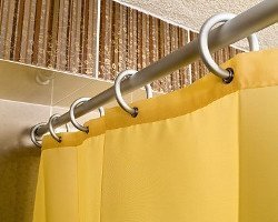Кольца для шторы в ванную Польша матовые большие - фото