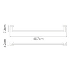 Держатель для полотенца штанга Wasserkraft Rhin K-8730- фото2