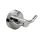 Крючок двойной GFmark на круглом основании, цвет ХРОМ 79114- фото4