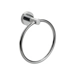 Держатель для полотенца кольцо, на круглом основании, цвет хром GFmark, 79147											- фото