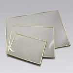 Зеркало D15 80x50 в рамке золотого цвета со светильником- фото