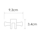 Крючок для душевых уголков Wasserkraft K-423- фото3
