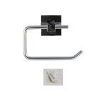 Держатель туалетной бумаги без экрана на квадратном основании хром GFmark, 84002										- фото3