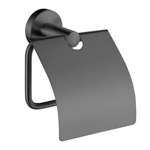 Держатель туалетной бумаги с крышкой графит Ledeme L71703U - фото
