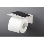 Держатель для туалетной бумаги с полочкой Deante Mokko Bianco ADM A221 (белый)- фото2